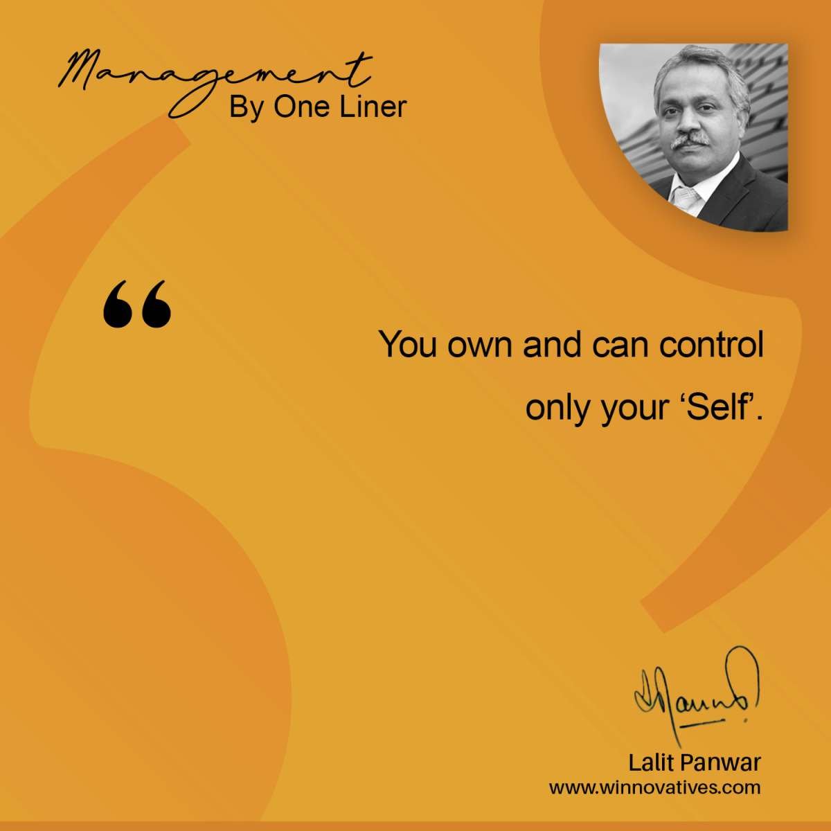 You own and can control copy