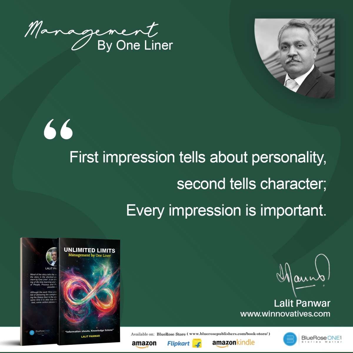 First impression tells about personality,